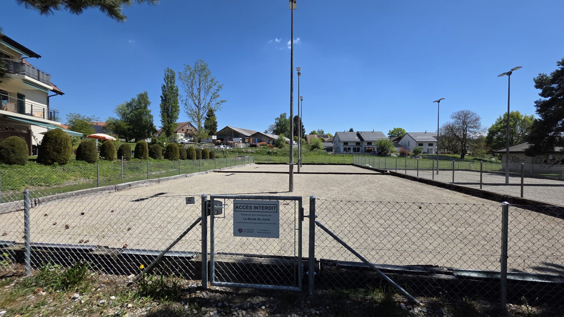 Vue du boulodrome de Froideville